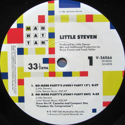 Little Steven : No More Party's (12", Single)