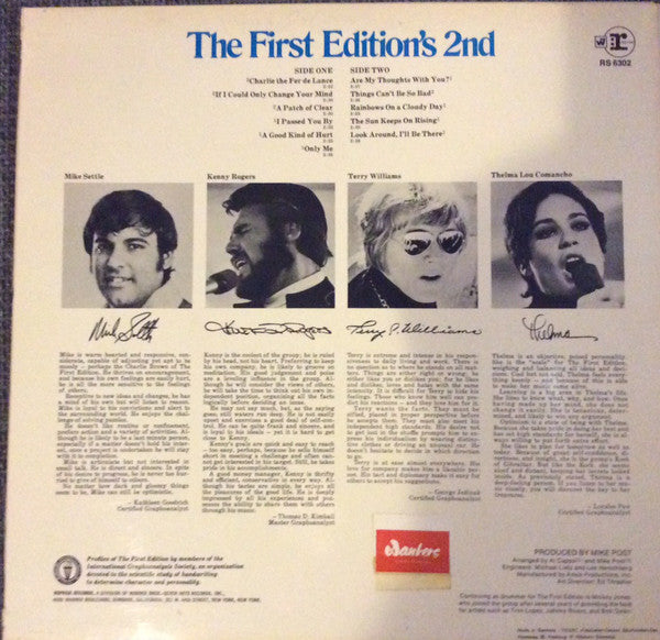 The First Edition* : The First Edition's 2nd (LP, Album, RP)