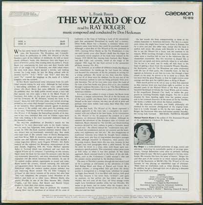 L. Frank Baum Read By Ray Bolger : The Wizard Of Oz (LP, Album)