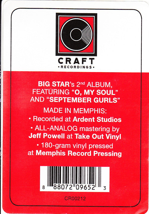 Big Star : Radio City (LP, Album, Mono, RE, 180)