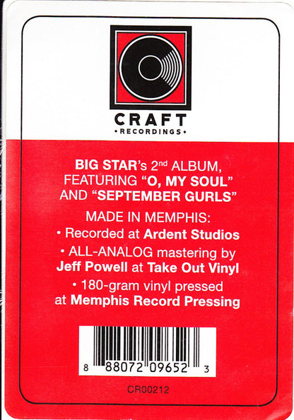 Big Star : Radio City (LP, Album, Mono, RE, 180)