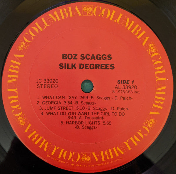 Boz Scaggs : Silk Degrees (LP, Album, RP, Ter)
