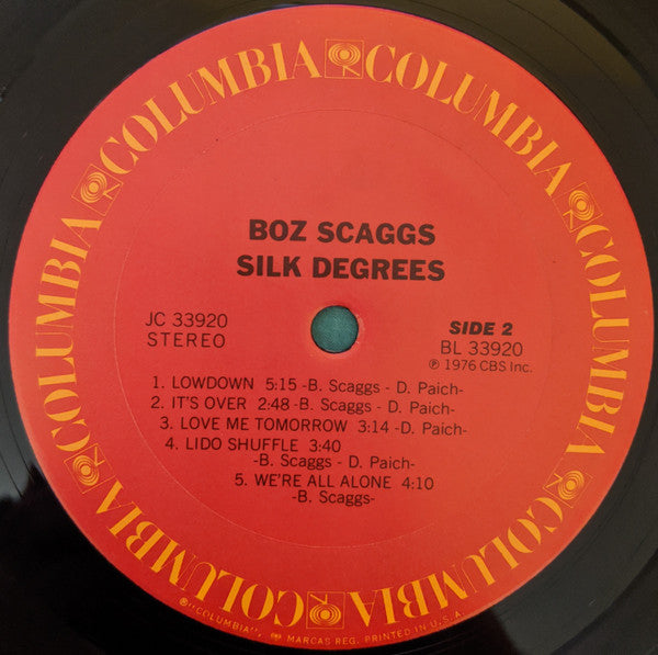 Boz Scaggs : Silk Degrees (LP, Album, RP, Ter)
