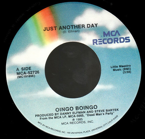 Oingo Boingo : Just Another Day (7", Single)