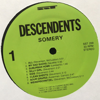 Descendents : Somery (2xLP, Comp, RP)