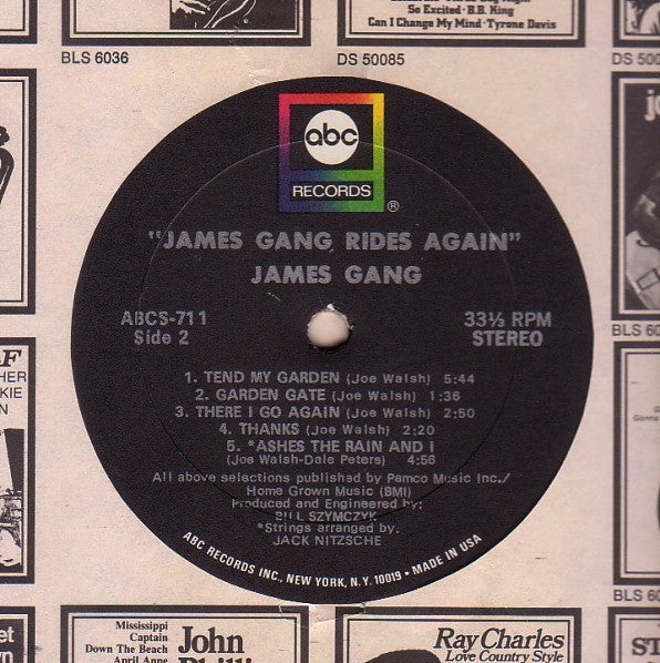 James Gang : James Gang Rides Again (LP, Album, Gat)