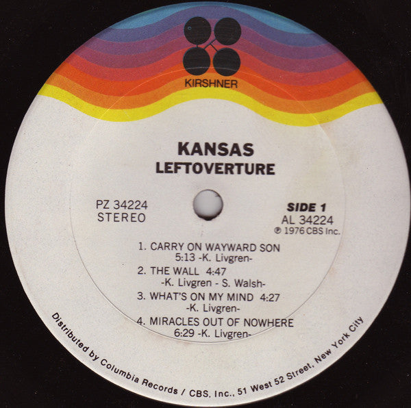 Kansas (2) : Leftoverture (LP, Album, Ter)