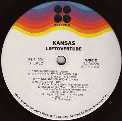 Kansas (2) : Leftoverture (LP, Album, Ter)