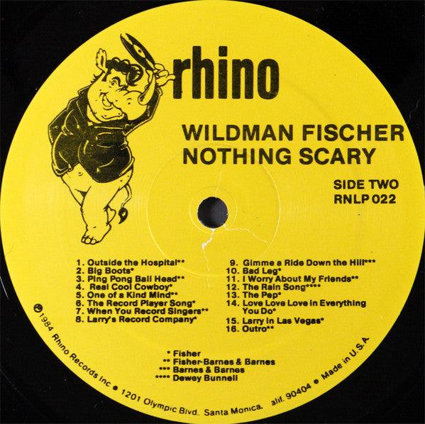 Wild Man Fischer : Nothing Scary (LP, Album)
