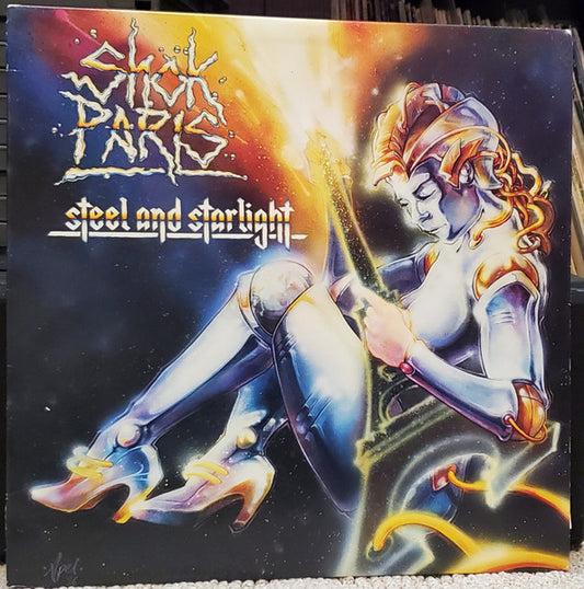 Shok Paris : Steel And Starlight (LP, Album, Pin)