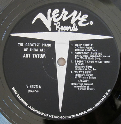 Art Tatum : The Greatest Piano Of Them All (LP, Comp)