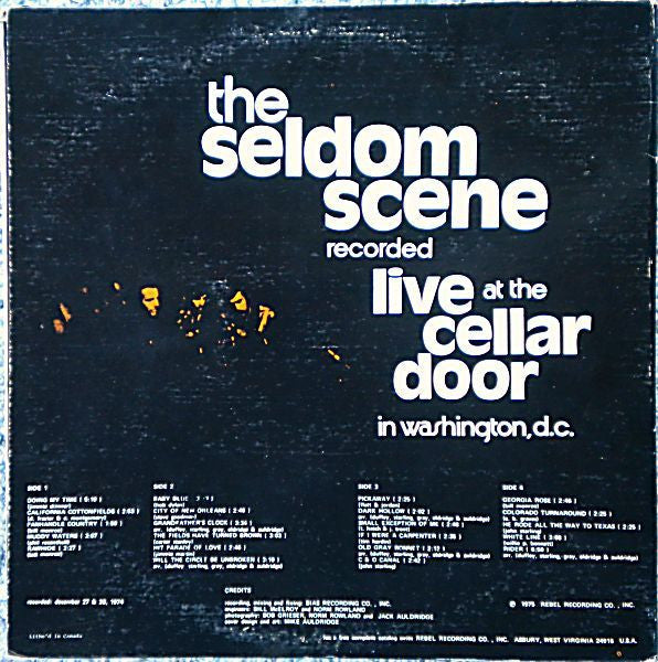 The Seldom Scene : Live At The Cellar Door (2xLP, Album, RP, Sup)