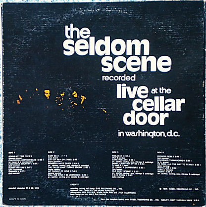 The Seldom Scene : Live At The Cellar Door (2xLP, Album, RP, Sup)