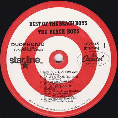 The Beach Boys : Best Of The Beach Boys, Vol. 1 (LP, Comp, RE)