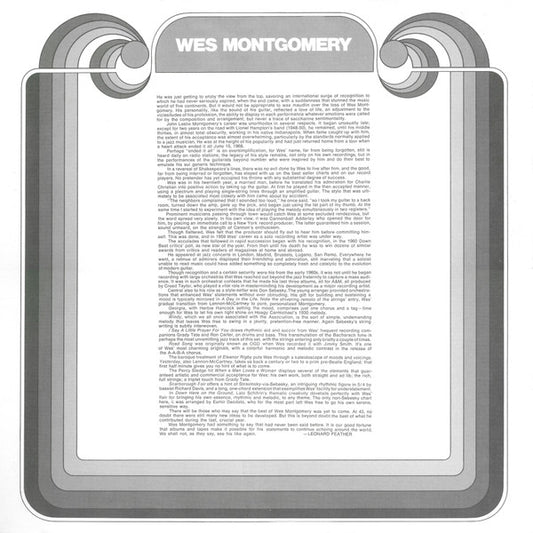 Wes Montgomery : Greatest Hits (LP, Comp, Ter)