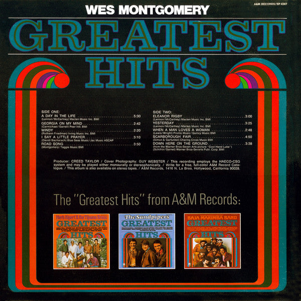 Wes Montgomery : Greatest Hits (LP, Comp, Ter)