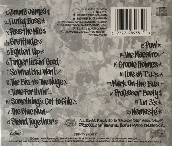 Beastie Boys : Check Your Head (CD, Album, RE)