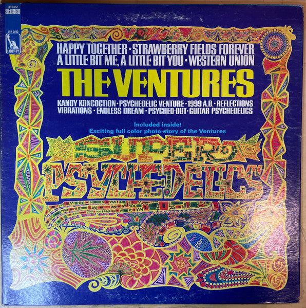 The Ventures : Super Psychedelics (LP, Album, RE)