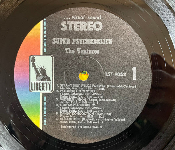 The Ventures : Super Psychedelics (LP, Album, RE)