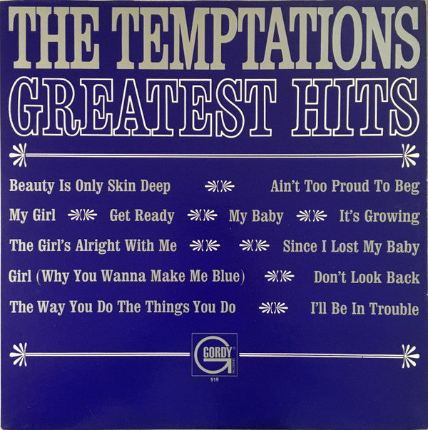 The Temptations : The Temptations Greatest Hits (LP, Comp, Mono, Roc)