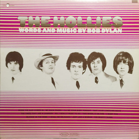 The Hollies : Words And Music By Bob Dylan (LP, Album, Pit)