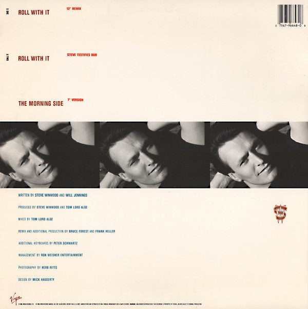 Steve Winwood : Roll With It (12", Single, AR)
