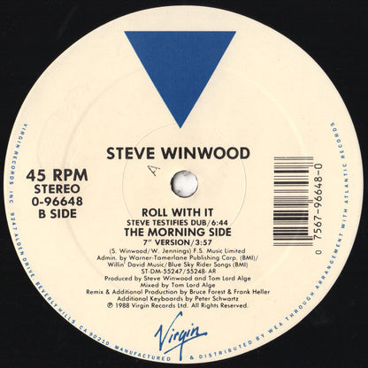 Steve Winwood : Roll With It (12", Single, AR)