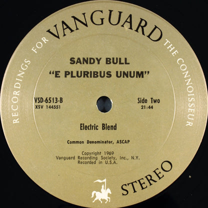 Sandy Bull : E Pluribus Unum (LP, Album, PIt)