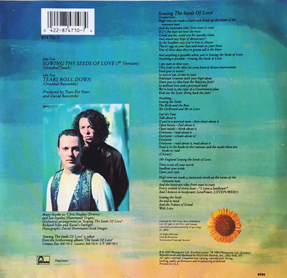 Tears For Fears : Sowing The Seeds Of Love (7", Single)