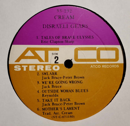 Cream (2) : Disraeli Gears (LP, Album, Pre)