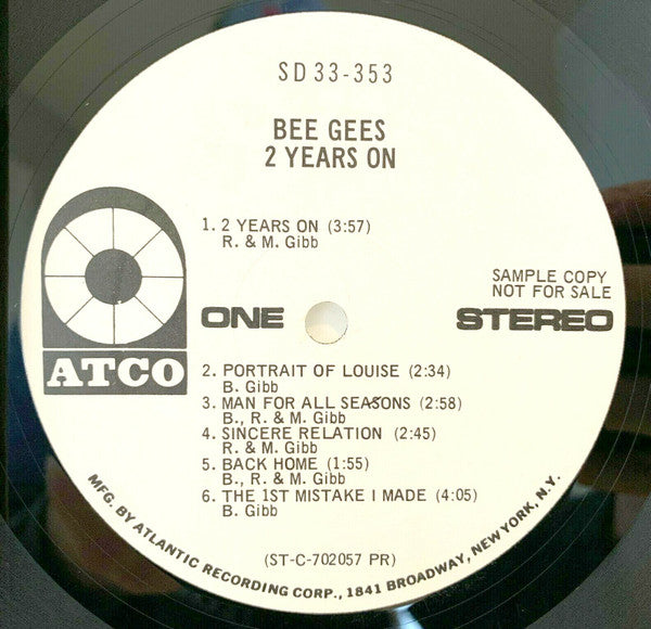 Bee Gees : 2 Years On (LP, Album, Promo, Pre)