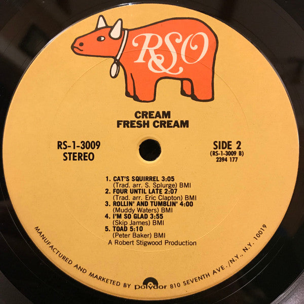 Cream (2) : Fresh Cream (LP, Album, RE, Pit)