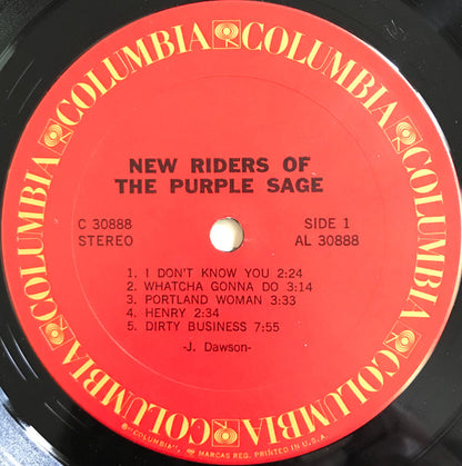 New Riders Of The Purple Sage : New Riders Of The Purple Sage (LP, Album, San)