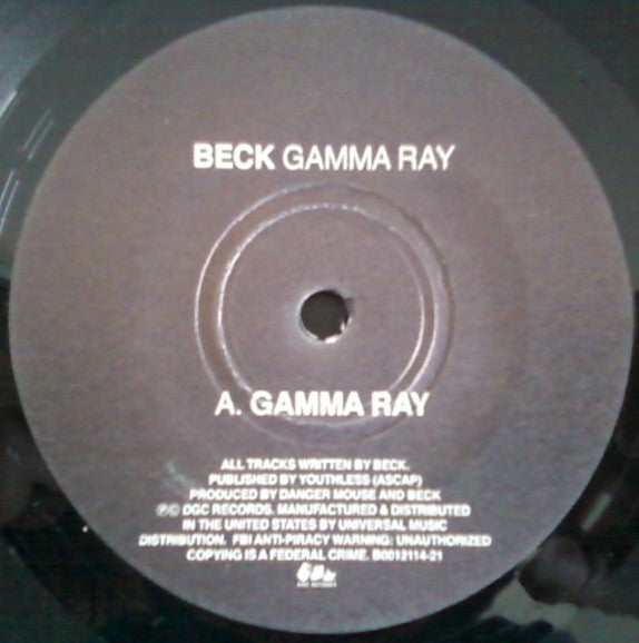 Beck : Gamma Ray (7", Single)
