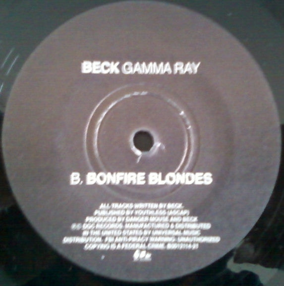 Beck : Gamma Ray (7", Single)