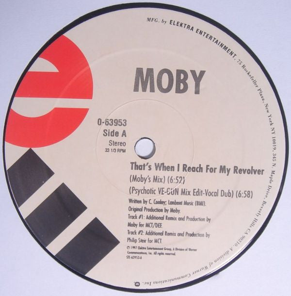 Moby : That's When I Reach For My Revolver (12")