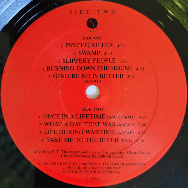 Buy Talking Heads : Stop Making Sense (LP, Album, All