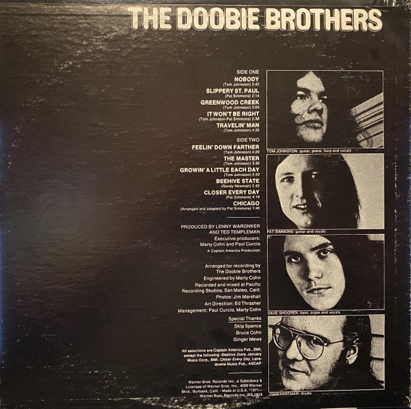The Doobie Brothers : The Doobie Brothers (LP, Album, Pit)