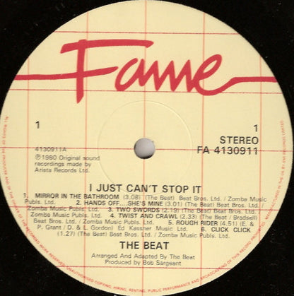 The Beat (2) : I Just Can't Stop It (LP, Album, RE)