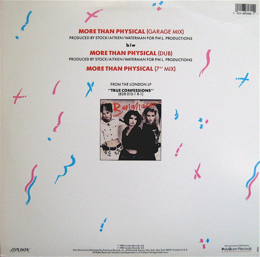 Bananarama : More Than Physical (12", Single)