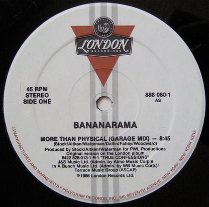 Bananarama : More Than Physical (12", Single)