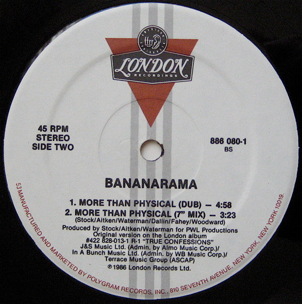 Bananarama : More Than Physical (12", Single)