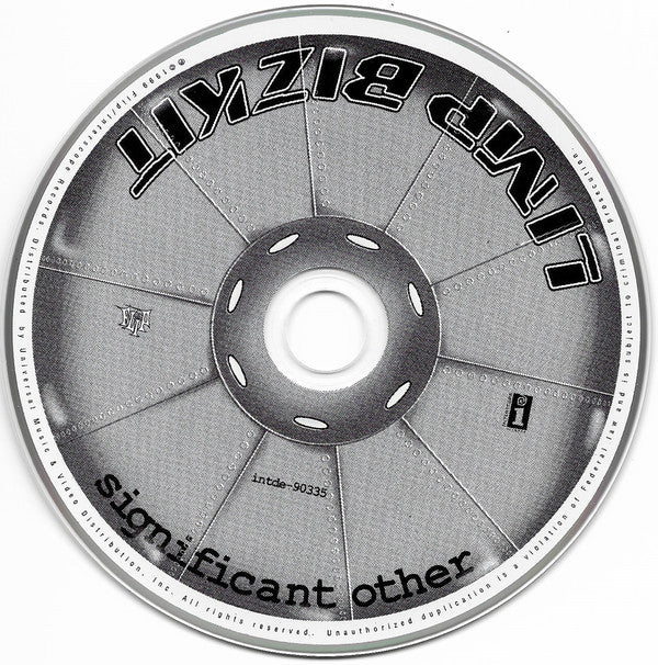 Limp Bizkit : Significant Other (CD, Album, Enh, RP, Son)