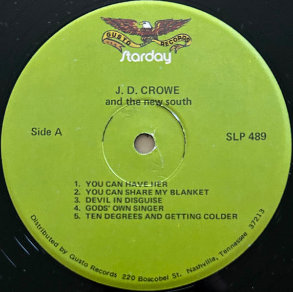 J.D. Crowe And The New South* : J.D. Crowe And The New South (LP, Album, Gre)