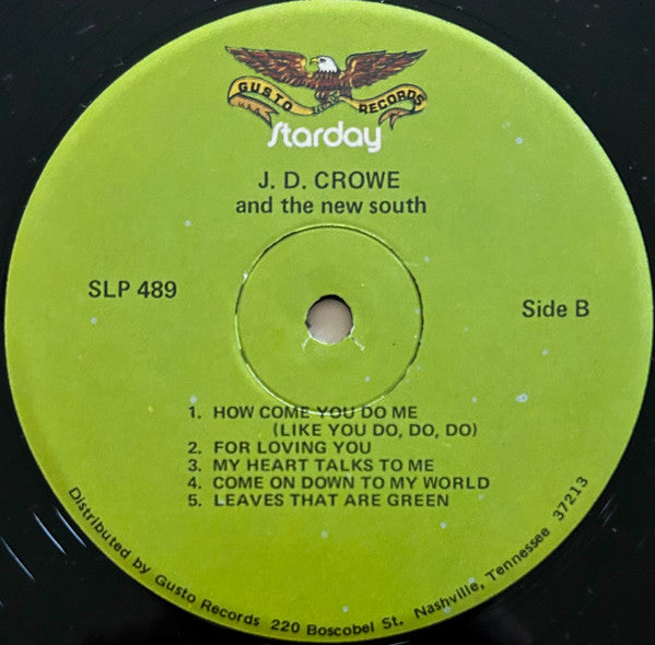J.D. Crowe And The New South* : J.D. Crowe And The New South (LP, Album, Gre)