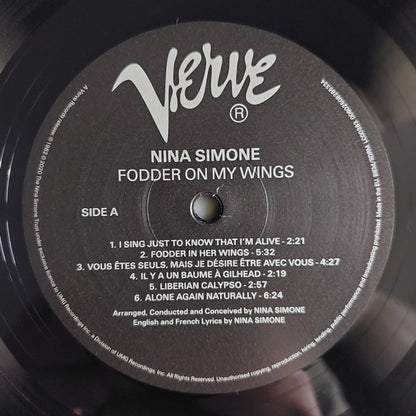Nina Simone : Fodder On My Wings (LP, Album, RE, 180)