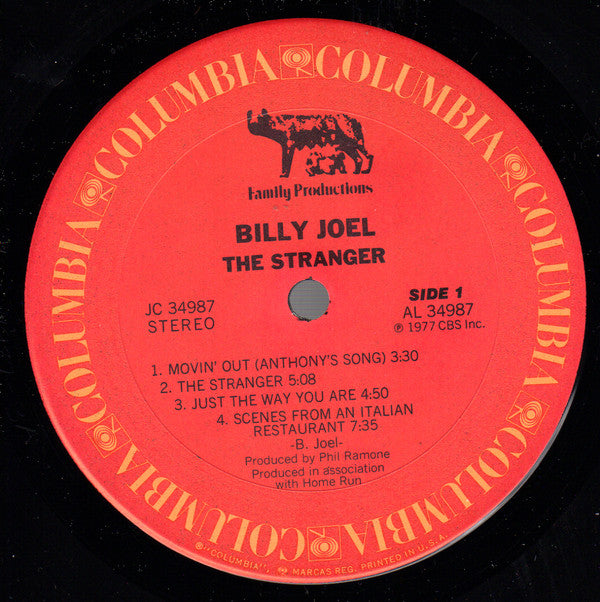 Billy Joel : The Stranger (LP, Album, Pit)