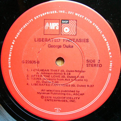George Duke : Liberated Fantasies (LP, Album, PRC)