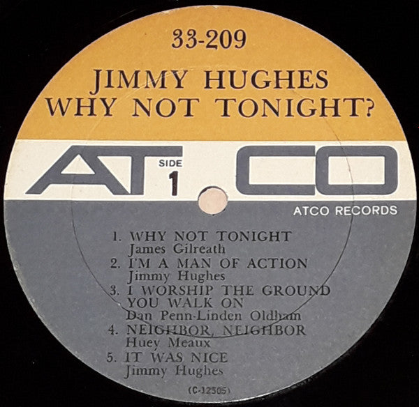 Jimmy Hughes : Why Not Tonight? (LP, Album, Comp, Mono, CT)