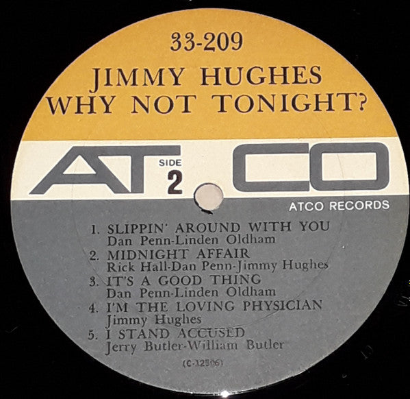 Jimmy Hughes : Why Not Tonight? (LP, Album, Comp, Mono, CT)